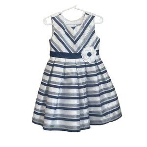 Jona Michelle Toddler Girls Special Occasion Dress Sleeveless Blue 3T Holiday